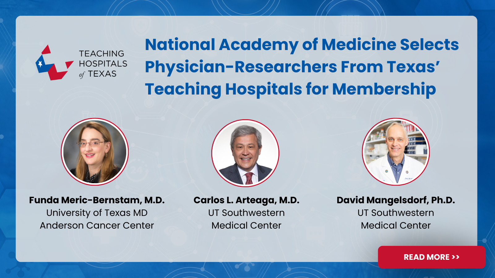 Physician-researchers from two THOT hospitals elected to National Academy of Medicine